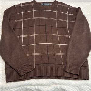 Oscar de la Renta Men’s Plaid Knit Sweater – Size XL (EUC)